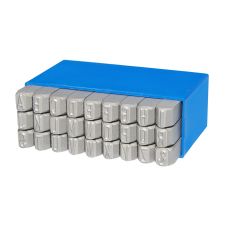 Set poansoane litere GRAVUREM inaltime caracter-5mm litere mari standard 27-piese HEIDENPETER