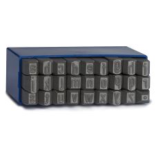 Set poansoane litere GRAVUREM inaltime caracter-2.5mm litere mici standard 27-piese HEIDENPETER