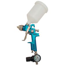 Pistol de vopsit pneumatic JA-HVLP-1080G duza D-1.7mm consum aer 283L/min P 3 bari cupa sus nylon JONNESWAY