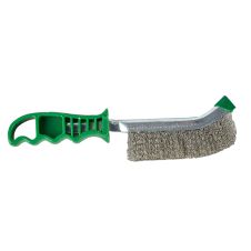 Perie sarma manuala INTENSIV 1 rand L-265mm grosime fir-0.3mm inox despletita maner plastic verde ENERGO