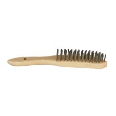 Perie sarma manuala PSM 5 randuri L-295mm grosime fir-0.3mm otel despletita maner lemn ENERGO