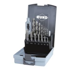 Set tarozi de mana DA-F M3-M12 pas normal- filet-dreapta 3 treceri DIN352 15 piese HSS RUKO ZE