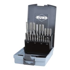 Set tarozi de mana DA-F M3-M12 pas normal- filet-dreapta 3 treceri DIN352 21 piese HSS RUKO ZE