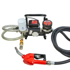 Pompa transfer combustibil motorina PCAF230 debit 60L/min Pmax 3 bari cu debitmetru filtru furtun si pistolet 370W 230V ENERGO