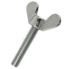 Surub cap fluture SCF M8 L-30mm DIN316 clasa 4.8 otel zincat alb