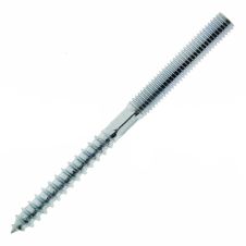 Prezon cu filet lemn/metric PMH M8 L-160mm mijloc hexagonal SW6/TX25 otel zincat alb ENERGO