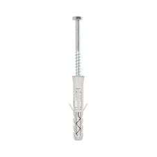 Diblu universal KKX D-12mm L-80mm polipropilena cu surub cap hexagonal expandare extinsa pentru caramida/BCA/beton KLIMAS