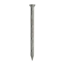 Cuie striate cap inecat D-2.7mm L-40mm pentru beton/zidarie zincat alb