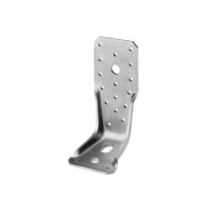Coltar perforat KR285 cu ranforsare pentru lemn 285x90mm latime 65mm grosime 4.0mm otel zincat alb