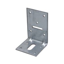 Coltar perforat 9B cu ranforsare pentru lemn 90x60mm latime 60mm grosime 2.5mm otel zincat alb