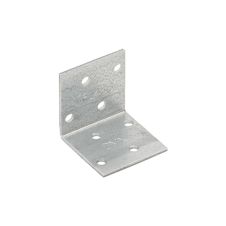 Coltar perforat KM1 pentru lemn 40x40mm latime 40mm grosime 2.0mm otel zincat alb ENERGO