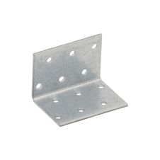 Coltar perforat KM2 pentru lemn 40x40mm latime 60mm grosime 2.0mm otel zincat alb ENERGO