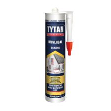 Silicon etansant universal negru rezistent UV pentru lemn plastic sticla ceramica cartus 280ml TYTAN