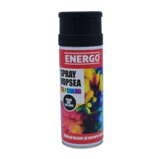 Spray vopsea EXPERT negru mat RAL9005 volum 400ml ENERGO