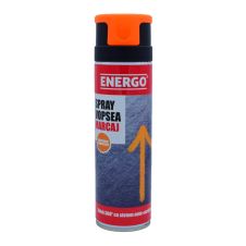 Spray vopsea EXPERT pentru marcaj portocaliu fluorescent valva pulverizare 360 grade volum 500ml ENERGO