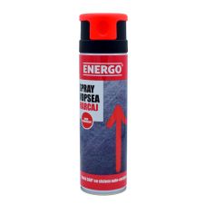 Spray vopsea EXPERT pentru marcaj rosu fluorescent valva pulverizare 360 grade volum 500ml ENERGO