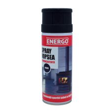 Spray vopsea EXPERT termorezistenta 600 grade negru volum 400ml ENERGO