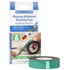 Banda dublu adeziva 0319 gri latime 19mm L-3m g-0.9mm rezistenta UV pentru fixari universale WEICON
