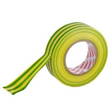 Banda izolatoare BA 2357 din PVC galben/verde latime 19mm L-20m g-0.13mm pentru lucrari electrice ENERGO