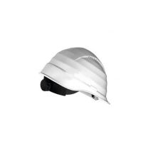 Casca protectie ROCKMAN DRR din polietilena alba ventilata prindere in 6 puncte