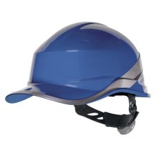 Casca protectie DIAMOND5 tip baseball din ABS albastra neventilata cu suport textil prindere in 8 puncte DELTA PLUS