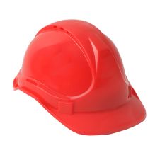 Casca protectie XTREME din HDPE rosie ventilata cu suport textil prindere in 6 puncte ENERGO