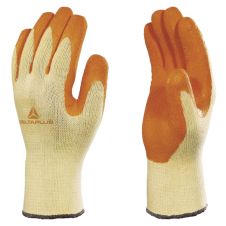 Manusi protectie VE730 marimea 8 bumbac/poliester impregnate spuma latex palma si varf degete EN388-2142XX DELTA PLUS