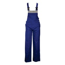 Pantalon cu pieptar IMPULSE albastru/gri material-bumbac ENERGO