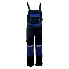 Pantalon cu pieptar PLUTO-PP bleumarin/albastru material-bumbac ENERGO