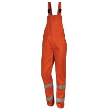 Pantalon cu pieptar RADAR portocaliu material-bumbac RENANIA