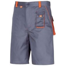 Pantalon scurt SAMOA gri/portocaliu material-bumbac/poliester