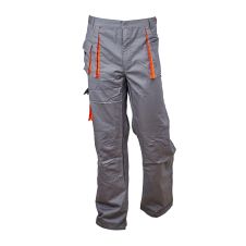 Pantalon talie STAR gri/portocaliu material-bumbac/poliester ENERGO