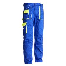 Pantalon talie ELITE albastru/verde material-bumbac/poliester ENERGO