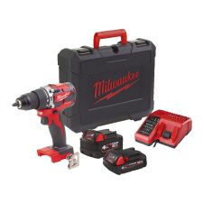 Masina insurubat/gaurit cuplu reglabil acumulator M18CBLPD-422C mandrina 500/1800rpm 60Nm percutie 18V/1x2.0A/1x4.0h BL  MILWAUKEE