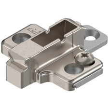 Placuta balama clip 37/32 in cruce H-6mm nichelat montare cu eurosuruburi 175H9160 BLUM