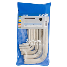 Set chei locas hexagonal 220/3PB imbus 3-10mm scurte 6 piese UNIOR