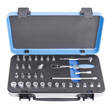 Trusa chei tubulare 188C mixta 4-14mm patrat 1/4" 33 piese UNIOR