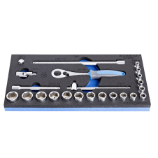 Trusa chei tubulare 964/25SOS hexagon 6-22mm patrat 3/8" 23 piese UNIOR