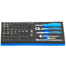 Trusa chei tubulare 964/5 mixta 4-13mm patrat 1/4" 45 piese UNIOR