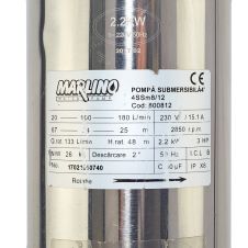 POMPA SUBMERSIBILA APA CURATA 4SSm8/12 Q-180L/MIN H-70mCA 1.5KW-230V DN-2" MARLINO
