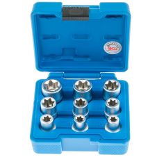 Set chei tubulare SCL-M torx-interior E10-E24 patrat 1/2" 9 piese BGS ZE