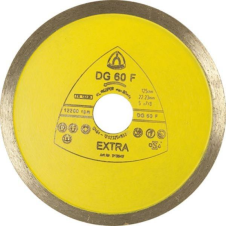 Disc diamantat taiere DS-60F 230x22.2mm sector continuu gresie/faianta-standard ceramica KLINGSPOR