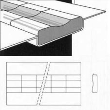 BAGHETE CERAMICA CONCAVE CBM 8061S 10X27X1000 MM