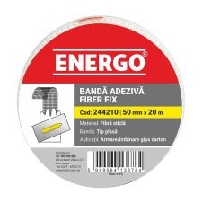 Banda adeziva din fibra de sticla FIBER FIX latime 50mm L-20m 60g/mp tip plasa pentru armare/imbinare gips carton ENERGO