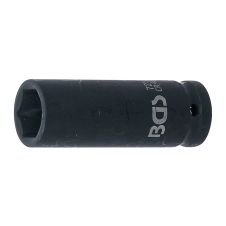 Cap cheie tubulara impact 19 mm patrat 1/2" L-78 mm 6 puncte lunga BGS