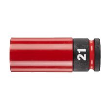 CAP CHEIE TUBULARA IMPACT 1/2" 21 MM ROSU MILWAUKEE