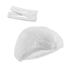 Capeline unica folosinta CLEAN din polipropilena albe cu elastic set 100 bucati ENERGO