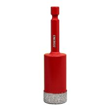 Carota diamantata HEXDRILL D-20mm L-40mm prindere hexagonala 1/4" gaurire uscata pentru gresie/faianta/granit/marmura ENERGO