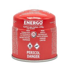 Rezerva gaz butan GAZPRO 190 grame flacara 300 grade valva gas-stop ENERGO