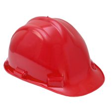 Casca protectie PROTECTOR din HDPE rosie neventilata prindere in 6 puncte ENERGO